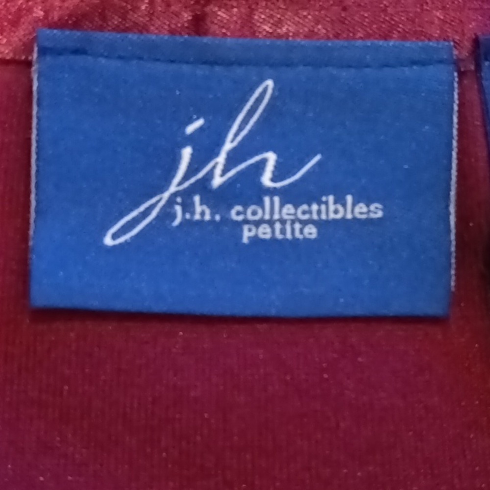 FINAL PRICE NWT j.h. collectibles wine velour quilted hooded active wear PL